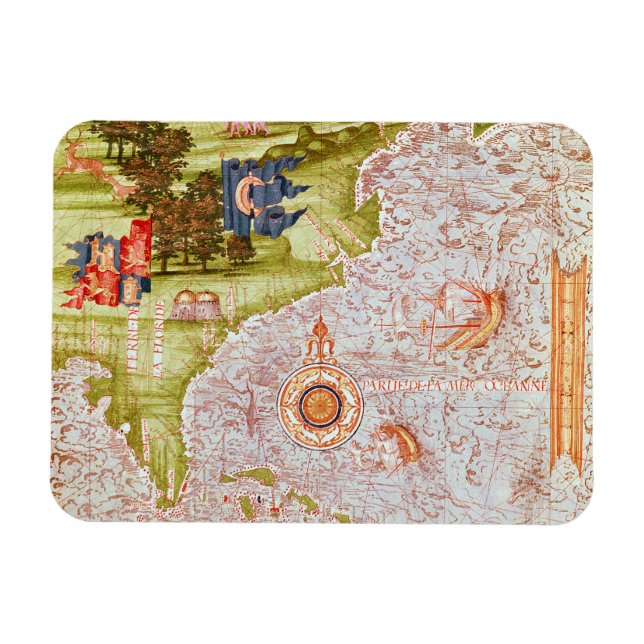 Magnet Flexible Carte de Floride et Antilles (Horizontal)