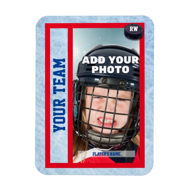 Magnet Flexible Carte de hockey Souvenir (Vertical)