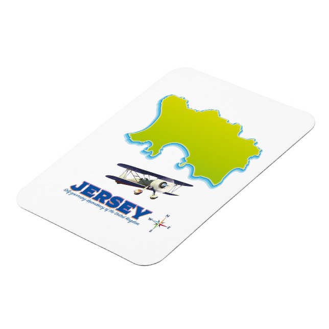 Magnet Flexible Carte de Jersey. (Côté Gauche)
