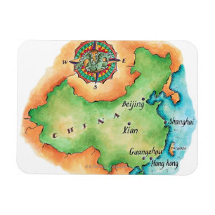 Magnet Flexible Carte de la Chine