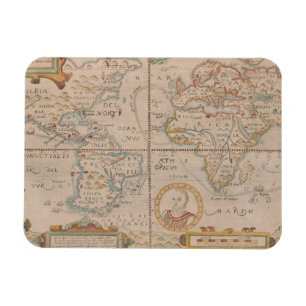 Magnet Flexible Carte de la circumnavigation de Drake du globe