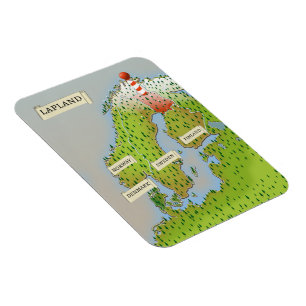Magnet Flexible Carte De La Laponie