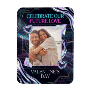 Magnet Flexible Carte de la Saint-Valentin Amour Numérique Romance