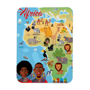 Magnet Flexible Carte de l'Afrique