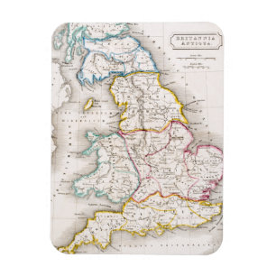Magnet Flexible Carte de l'Angleterre   Britannia Antiqua