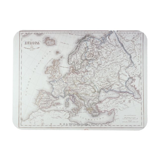 Magnet Flexible Carte de l'Europe 5 (Horizontal)
