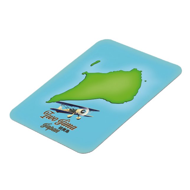 Magnet Flexible Carte de l'île Iwo Jima Japon (Côté Gauche)
