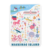 Carte de l'île Mackinac Michigan Choses favorites