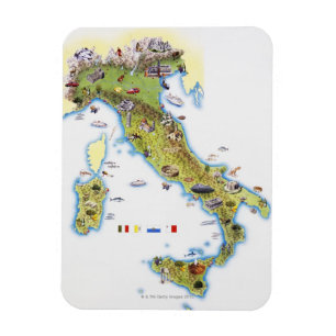 Magnet Flexible Carte de l'Italie