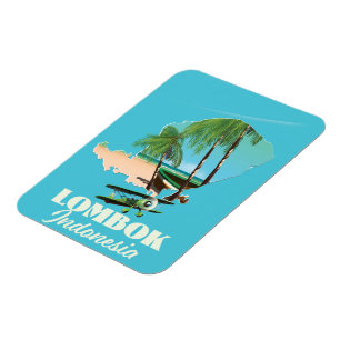 Magnet Flexible Carte de Lombok Indonésie