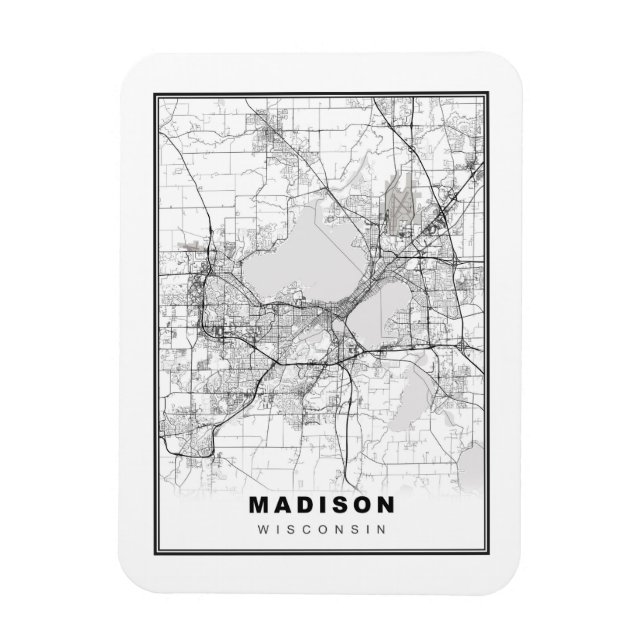 Magnet Flexible Carte de Madison (Vertical)