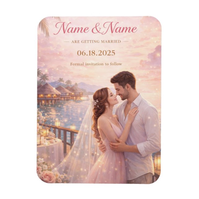 Magnet Flexible carte de mariage (Vertical)
