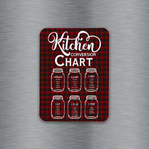 Magnet Flexible Carte de mesure de conversion de cuisine