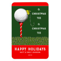 Carte de Noël drôle de golf avec aimant