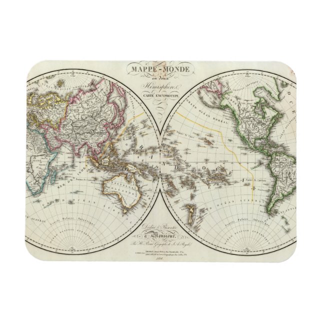 Magnet Flexible Carte de Paris Atlas (Horizontal)