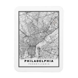 Magnet Flexible Carte de Philadelphie