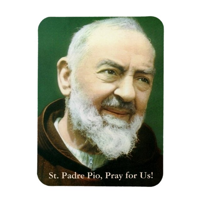 Magnet Flexible Carte de prière St Padre Pio (Vertical)