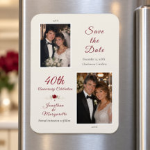 Carte de sauvegarde de date du 40e anniversaire av