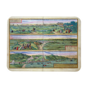 Magnet Flexible Carte de Séville, de Cadix, et de Malaga, de