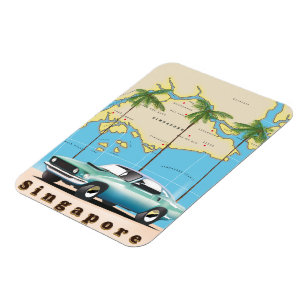 Magnet Flexible carte de Singapour