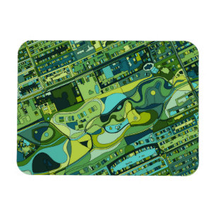 Magnet Flexible Carte de structure de ville d'Amsterdam