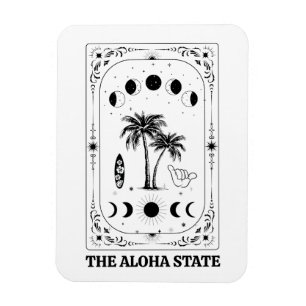 Magnet Flexible Carte de tarot Hawaii État Aloha Souvenir céleste