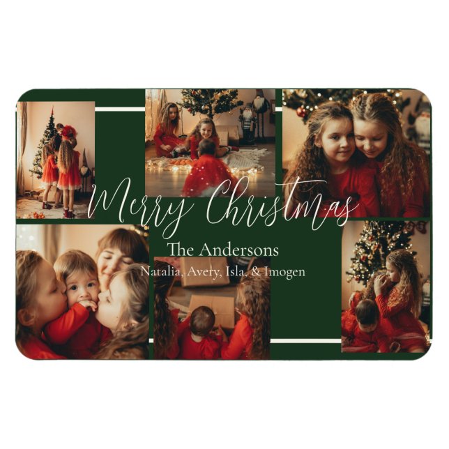 Magnet Flexible Carte de vacances simple avec bordure  (Horizontal)