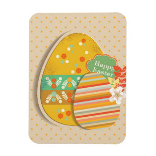 Magnet Flexible Carte de voeux avec symbole d'oeuf de Pâques