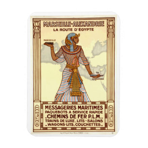 Magnet Flexible Carte de voeux de voyage vintage Egypte