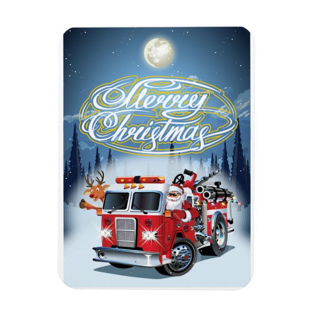 Magnet Flexible Carte de voeux pour Noël (Vertical)