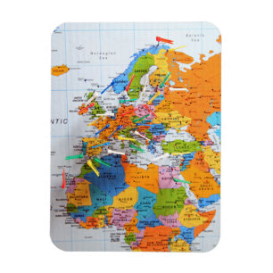 Magnet Flexible Carte de voyage colorée