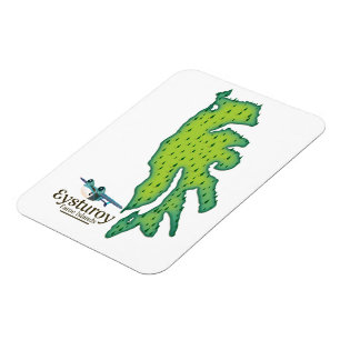 Magnet Flexible Carte de voyage de l'Eysturoy dans les îles Féroé