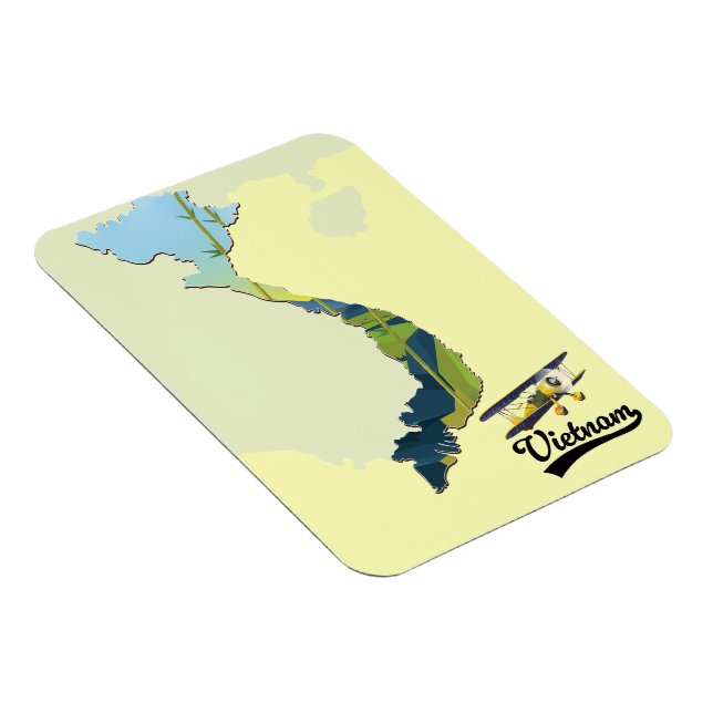Magnet Flexible Carte de voyage du Vietnam (Côté Droit)