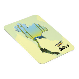 Magnet Flexible carte de voyage en Thaïlande
