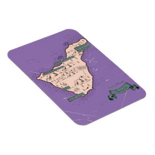 Magnet Flexible Carte de voyage illustrée de Tenerife