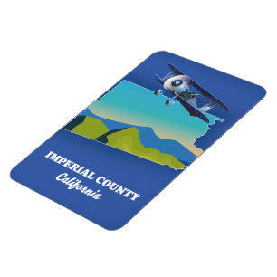 Magnet Flexible Carte de voyage Imperial County California Mug