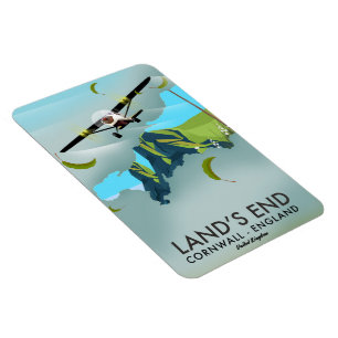 Magnet Flexible Carte de voyage Land's End Cornwall