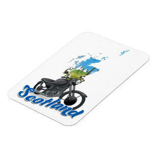 Magnet Flexible carte de voyage moto Écosse poseur