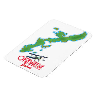 Magnet Flexible carte de voyage Okinawa Japon