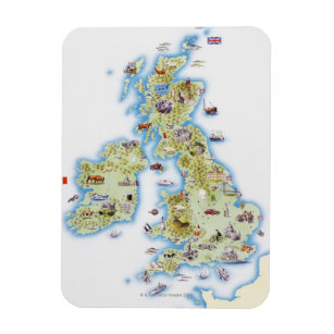 Magnet Flexible Carte des îles britanniques