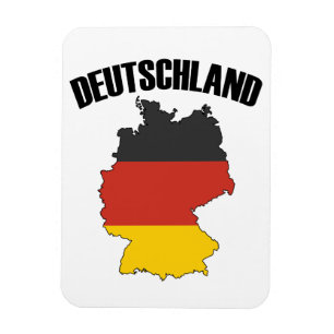 Magnet Flexible Carte Deutschland - Drapeau allemand - Allemagne V