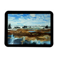Carte d'hiver du lac Yellowstone