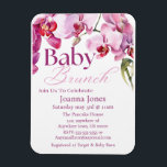 Magnet Flexible Carte d'invitation pour bébé orchidée Brunch/Baby<br><div class="desc">**Elegant Baby Brunch/Baby shower Invitation Card Magnet- Rose, Magenta & White avec Orchid Floral Design** Paire avec vos invitations Célébrez l'arrivée prochaine de votre petit avec style grâce à notre joli **Baby Brunch/Baby shower Invitation Card aimant** Avec un délicat mélange de **rose tendre, magenta audacieux et blanc croustillant*, les invitations...</div>