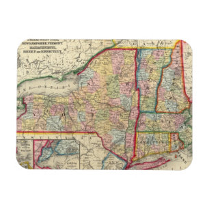 Magnet Flexible Carte Du Comté Des États De New York