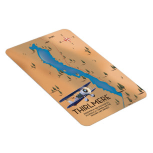 Magnet Flexible Carte du district du lac Thirlmere Reservoir