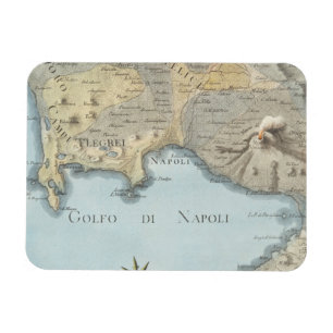 Magnet Flexible Carte du golfe de Naples et des environs