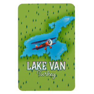 Magnet Flexible Carte du lac de Van en Turquie