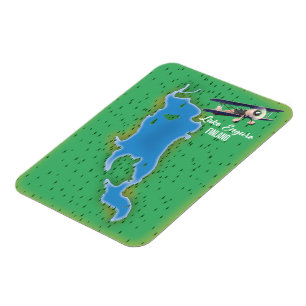 Magnet Flexible Carte du lac Engure Finlande