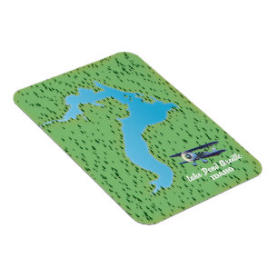 Magnet Flexible Carte du lac Pend Oreille Idaho