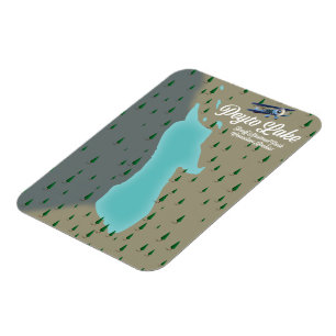 Magnet Flexible Carte du lac Peyto Canadian Rockies